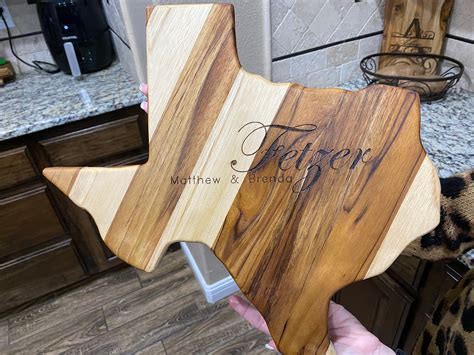 1. Texas-Shaped Cutting Board