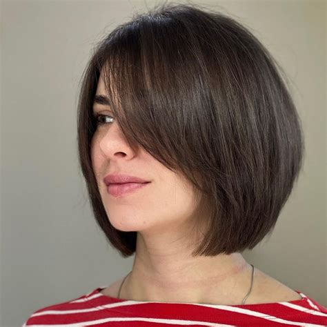 1. Textured Bob with Side Bangs