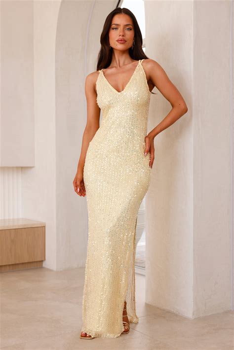 1. The Alluring Maxi with Shimmering Details