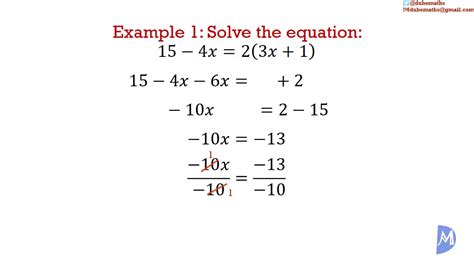 1. The Basics of Solving for X