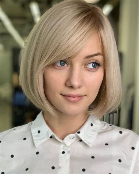 1. The Classic Bob with Side Swept Bangs