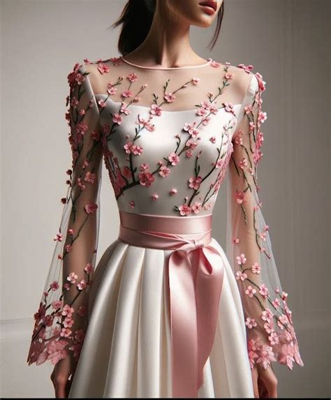 1. The Elegance of Cherry Blossom Dresses