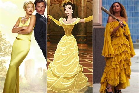 1. The Iconic Yellow Gown: