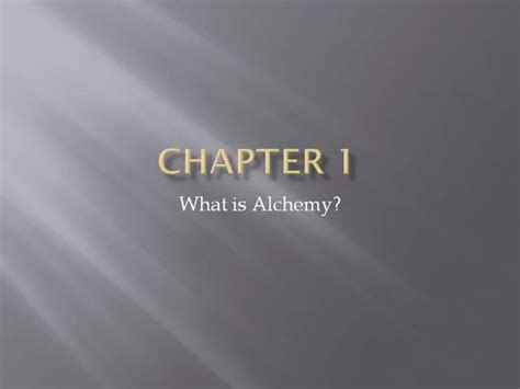 1. The Introduction to Alchemy and Automail