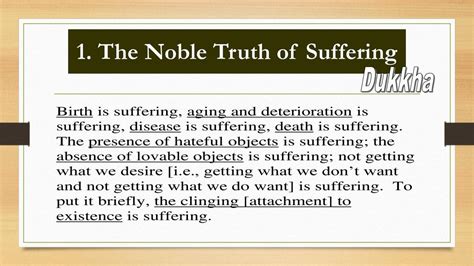 1. The Truth of Suffering: