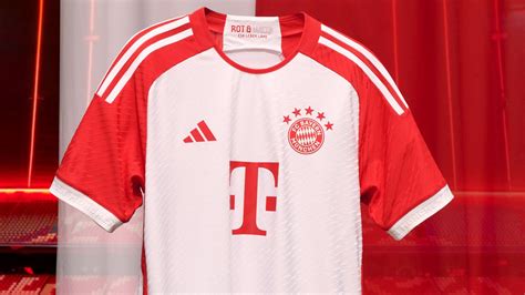 1. The first Bayern jersey was red and white.