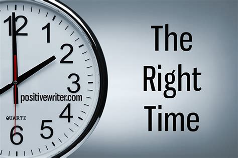 1. Time it Right: