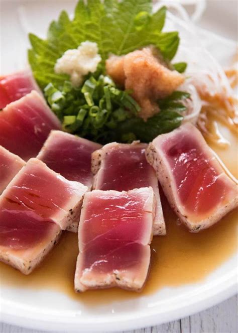 1. Toro Tataki (Flame-Seared Bluefin Tuna):