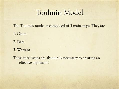 1. Toulmin Model