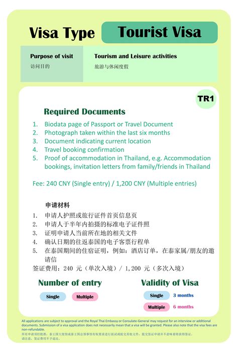 1. Tourist Visa (TR)