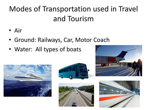 1. Travel and Transportation: