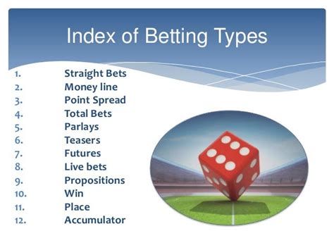 1. Types of Sports Bets: