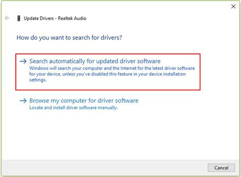 1. Update Audio Drivers