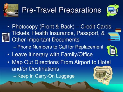 1. Vital Considerations: Pre-Travel Preparations