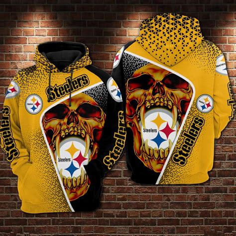 1. What sizes are available for Pittsburgh Steelers hoodies?