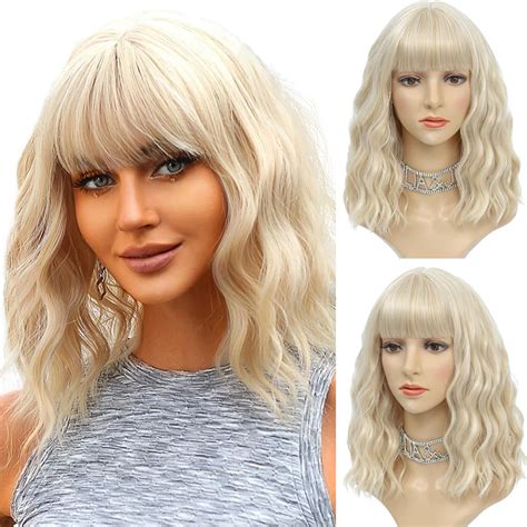 1. What to Look for in a Shoulder Length Wavy Blonde Wig with Bangs