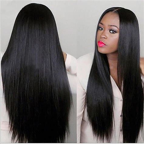 1. Wigsis Premium Black Straight Long Wig