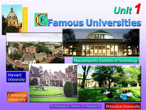 1. World-renowned Universities: