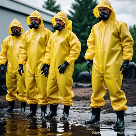 1. Yellow Hazmat Suit: