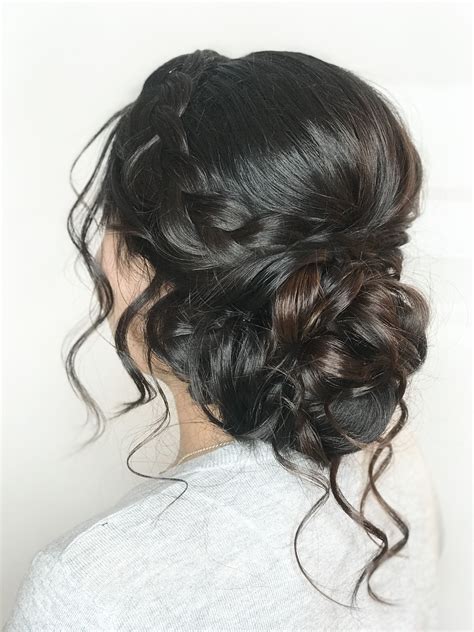 1.1 Romantic Updo with Loose Curls: