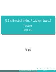 1.2 Mathematicalmodels A Catalog Of Essential Functions
