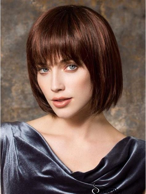 10" Bob Wigs: Unleash Your Inner Confidence with Short Straight Monofilament Synthetic Wigs