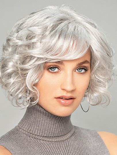 10" Chin Length Curly Capless Platinum Blonde Great Bob Wigs