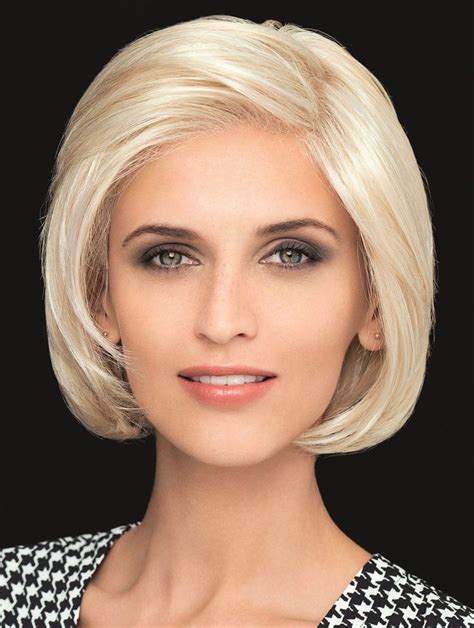 10" Chin Length Straight Platinum Blonde Bobs Hand Tied Wig Online by 2025