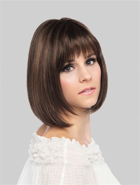 10" Straight Monofilament Brown Light Bob Wig