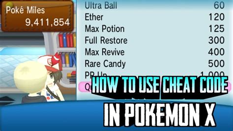 10,000+ 3DS Pokémon X Cheats & Codes