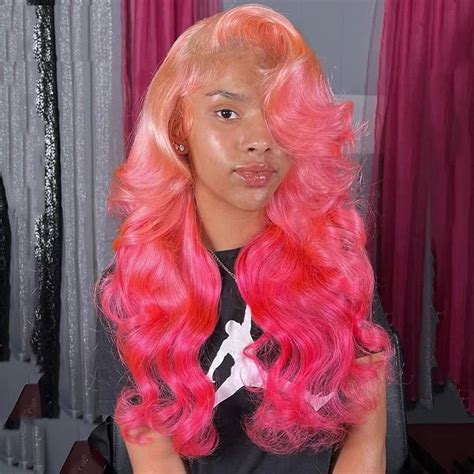 10,000+ Charismatic Pink Human Hair Natural Look Wigs for Your Stunning Transformation