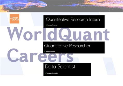 10,000+ Perks of Being a Quantitative Research Intern