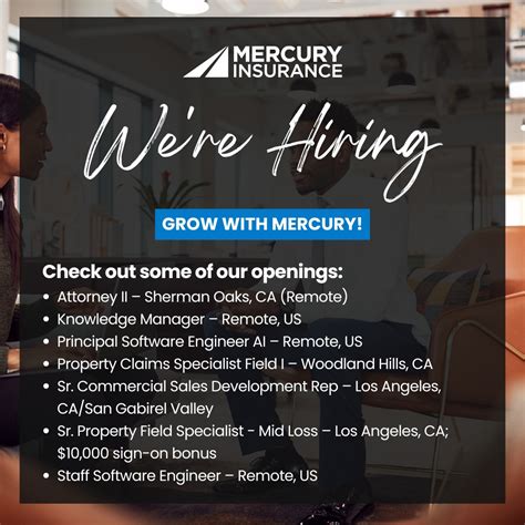 10,000+ Rewarding Mercury Insurance Careers: Join the Elite