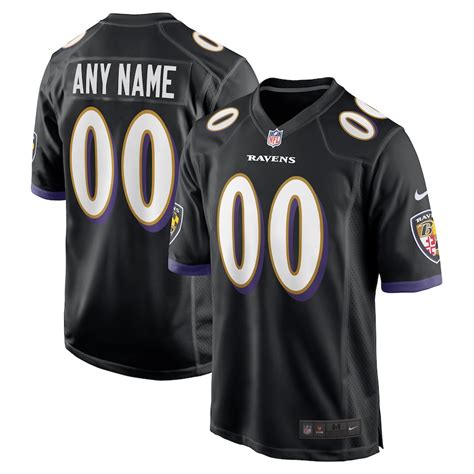 10,000+ Ways to Customize Your Baltimore Ravens Black Jersey