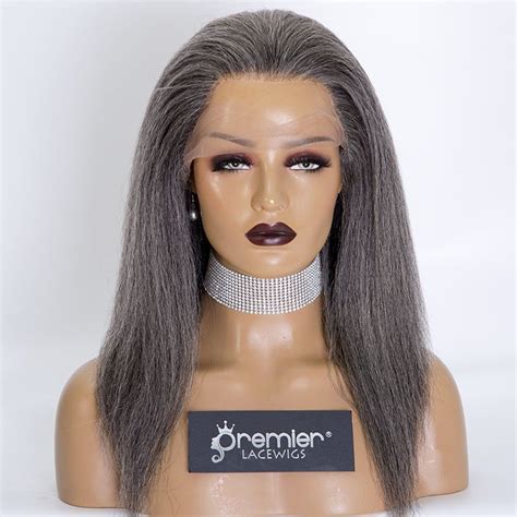 10,000+ Words: Human Hair Sis Wigs Lace Front Gray