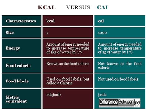 10,000 Calorie Conversion: Understanding the Difference Between kcal and Cal