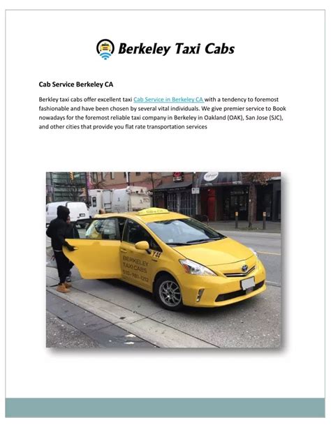 10,000 Essential Facts About Taxi Cabs in Berkeley, CA