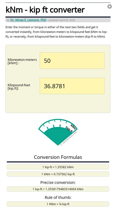 10,000 Kip-Feet to Kilonewton-Meters: A Comprehensive Guide