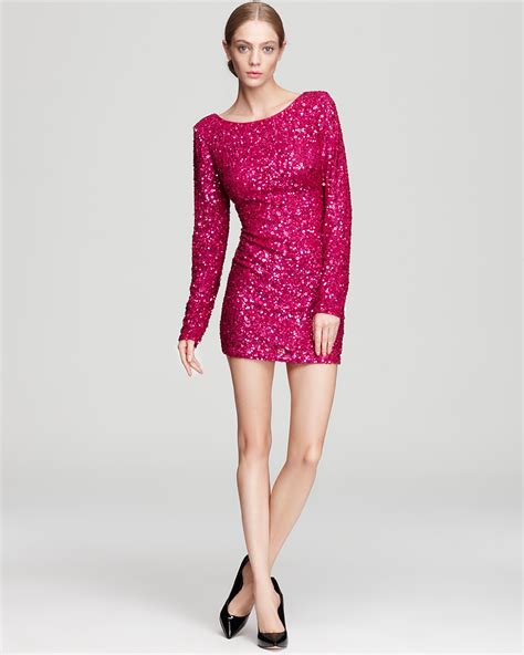 10,000 Sequined Delights: Long-Sleeve Dress Extravaganza