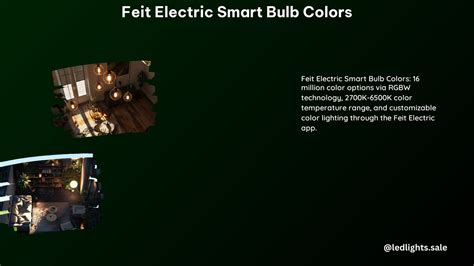 10,000-Word Comprehensive Guide to FEIT Electric LED Bulbs