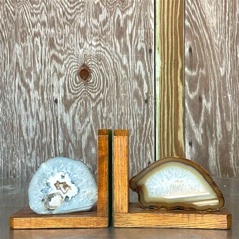 10,000-Year-Old Geode Bookends: Elevate Your Reading Corner with Natural Beauty