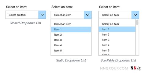 10: The Evolution of Dropdowns