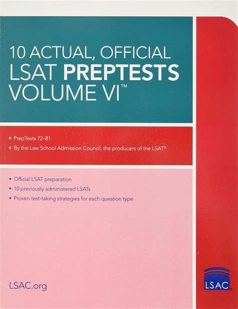 10 Actual Official LSAT PrepTests Volume VI PrepTests 72–81 Reader