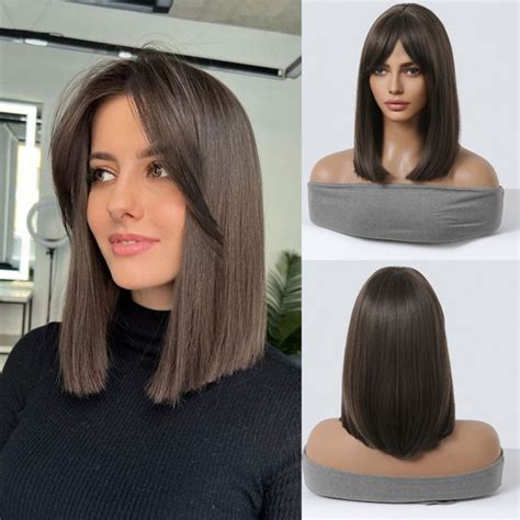 10 Best Suitable Brown Straight Shoulder Length Synthetic Wigs in 2025