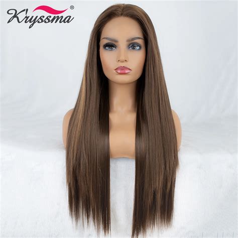 10 Brown Straight Long Synthetic Wigs for Versatile & Natural-Looking Transformations