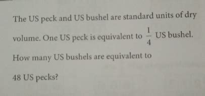 10 Bushels to 1 Peck: Unlocking the Power of Measurement