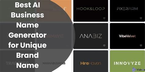 10 Business Name Generator AI with Logo: Unveil Your Best Brand Identity