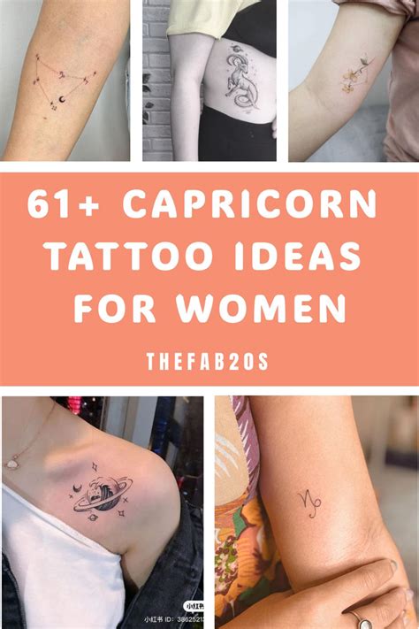 10 Captivating Capricorn Tattoos for Females Exuding Strength and Ambition