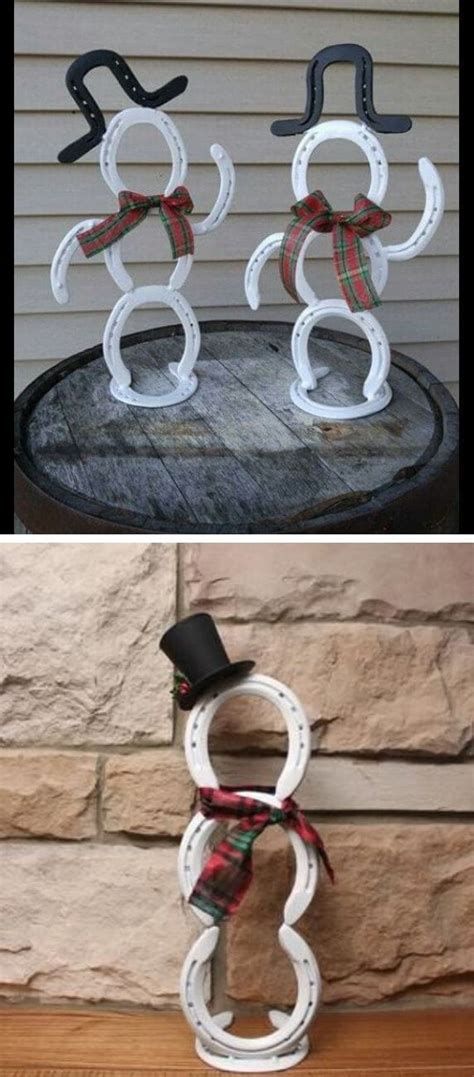 10 Easy Steps to Build Your Own 4-Tier Horseshoe Snowman