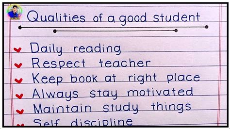 10 Essential Qualities of a Good Student